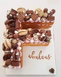 Order alphabet cake online for your friends and. Pin By Suda Sy On Isimli Pasta Cake Lettering Christmas Cake Designs Lindt Chocolate Cake