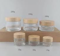 5pcs/lot 15g 30g 50g 100G 150g 200g Solid Wood Bamboo Cover Cosmetics Face Cream Bottle Frosted Glass Cream Bottles Wholesale - AliExpress 66