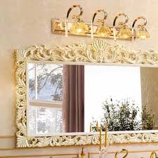 This fixture does need to be hard tag: Elegant Style Diamond Wall Light Crystal 2 3 4 Lights Gold Led Vanity Light For Bathroom Takeluckhome Com