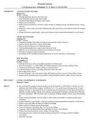 Mig Welder Resume Samples Velvet Jobs