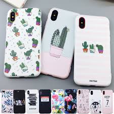 Iphone 6 plus, iphone 6, iphone 6s, iphone 7,iphone 7 plus, iphone x, iphone 8, iphone 6s. Yikelo Candy Color Art Leaf Print Phone Case For Iphone X 6 6s 7 8 Plus Cactus Plants Fashion Soft Tpu Rubber Silicon Cover Capa