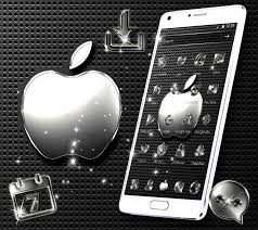 Crystal Black Apple Metallic Launcher Theme For Android Apk Download