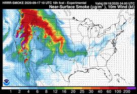 The greatest hazard comes from breathing fine particles in the air, which can reduce lung function, worsen asthma and other existing heart and lung conditions, and cause coughing, wheezing and difficulty breathing. Smoke And Air Quality Maps For September 17 2020 Wildfire Today