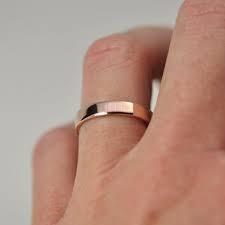 Wedding Ring Rose Gold 14k Smooth Texture Polished 4mm Etsy Wedding Rings Rose Gold Mens Wedding Rings Wedding Rings Simple
