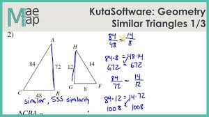 Kutasoftware Geometry Similar Triangles Part 1 Youtube