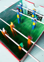 Kids Summer Craft Diy Foosball Table Diy Summer Crafts Summer Crafts Summer Crafts For Kids