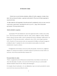 Calciul sub formă de ioni este indispensabil organismului pentru desfăşurarea normală a proceselor fiziologice, fiind necesar dozele mari de calciu cresc riscul de aritmii cardiace. Calciu Docx