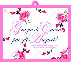 Cdb Cartoline Per Tutti I Gusti Cartolina Grazie Di Cuore Per Gli A Auguri Di Buon Compleanno Grazie Per Gli Auguri Di Compleanno Ringraziamenti Di Compleanno