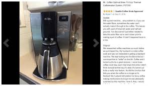 Then, once the brew process is complete, let the cleaner or vinegar sit in the carafe where it will continue cleaning. Coffee Maker Review The Mr Coffee Optimal Brew Has Lots Of Features At A Great Price Buy Don T Buy Reliable No Nonsense Product Research