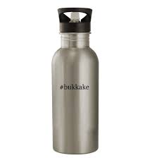 Amazon.com: Knick Knack Gifts #bukkake - 20oz Stainless Steel Hashtag  Outdoor Water Bottle, Silver : Sports & Outdoors
