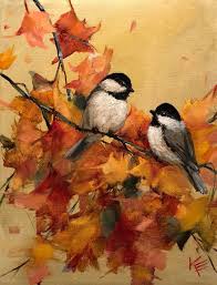 Bird Paintings On Canvas Krista Eaton 11 X14 Oil On Canvas Near My Tweety Bird Paintings On Canvas Abstract Art Painting Birds Painting