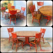 Country Kitchen Table And Chair Set From Reincarnated With Love Farmhouse Table Done I Red Kitchen Tables Shabby Chic Kitchen Vintage Dining Room Table