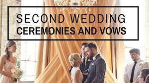 A lot of second wedding advice tells you to keep a second wedding small and intimate—and if you want to, go for that. Second Marriage Ceremomy Preowned Wedding Dresses Wedding Ceremony Script Wedding Ceremony Wedding Vows Examples