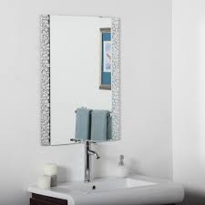 More pictures about amazing frameless wall mirrors for bathroom below. Decor Wonderland 24 In W X 32 In H Frameless Rectangular Beveled Edge Bathroom Vanity Mir In 2021 Rectangular Bathroom Mirror Mirror Wall Bathroom Vanity Wall Mirror