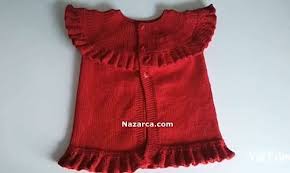 Orgu Robadan Kirmizi Bebek Yelek Yapimi Nazarca Com Moda Stilleri Bebek Elbise Ogreticileri Bebek Yelek