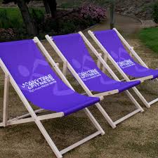 Branded Deckchair Printing Outdoor Events Summer Promotions