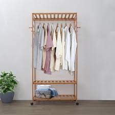 Check spelling or type a new query. Wooden Clothes Hanger With Shelves Lodyhome