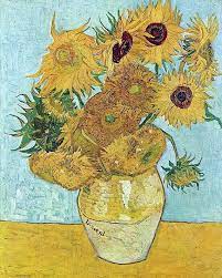 Vase with daises and poppies). Vincent Willem Van Gogh 1888 Vase Of Sunflowers Antique Etsy In 2021 Van Gogh Art Van Gogh Paintings Vase With Twelve Sunflowers