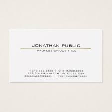 Elegant Professional White Gold Sleek Plain Modern Business Card Modern Style Idea Desi Modern Business Cards Business Cards Elegant Business Card Minimalist