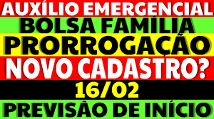 Como fica a situação de quem já recebe o bolsa família? 16 02 Prorrogacao Auxilio Emergencial Bolsa Familia 2021 Novo Cadastro Previsao Inicio Auxilio 2021 Youtube