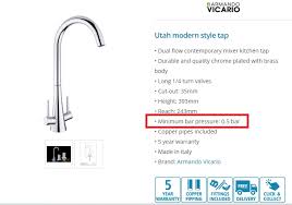 Also the tap is rather narrow so although i have good water pressure, it takes a long time to run the bath as the water. Kitchenfittingsdirect Com Choosing Fittings What Is Tap Bar Pressure