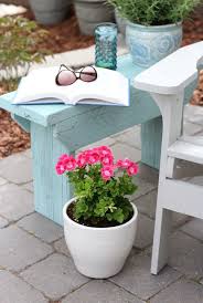 This Distressed Wood Outdoor Side Table From Satori Designs For Living Is The Perfect Li Diy Outdoor Furniture Diy Garden Furniture Diy Outdoor Furniture Plans