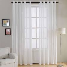 Cortina Sheer Sala De Estar Material Voile Cortina Cortinas De Tul Patron Solido Tratamiento De L Cortinas De Tul Cortinas Cortinas Para Habitacion