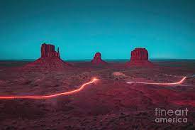 Select from premium monument valley night of the highest quality. Monument Valley Night Driving Photograph By Jr Photography