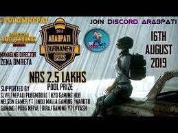 2 5 Lakhs Nepal S First Biggest Pubgm Tournament On 16th Aug Arabpati Video Game Companies Tournaments Naruto Games