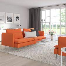 Soderhamn 3er Sofa Samsta Orange Ikea Osterreich Soderhamn Sofa 3er Sofa Oranges Sofa