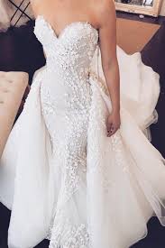 2 In 1 Sweetheart Mermaid Wedding Dress With Detachable Train Ow368 Wedding Dresses Mermaid Sweetheart Ball Gowns Wedding Wedding Dresses Romantic