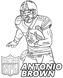 Antonio Brown Pittsburgh Steelers Footballer To Print Brown Antoniobrown Coloringpage Color Sports Coloring Pages Football Coloring Pages Coloring Pages