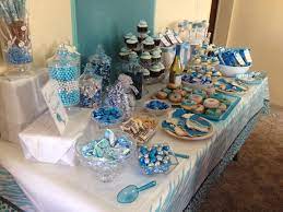 Candy Table For Boy Baby Shower Candy Buffet Baby Shower Baby Shower Candy Baby Shower Candy Table