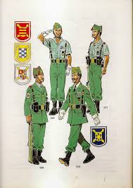 Uniformidad En Formacion 1994 336 Capitan En Formacion De Gala Modalidad C 337 Cabo En Formacion De Gala Mod La Legion Espanola La Legion Ejercito De Tierra