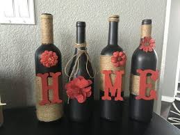 Wine Bottle Home Decor Wine Bottle Decor Home Home Decor Housewarming Gift Decoration Decorative Wine Bottles Handpainted Handmade Home Decor Wine Bottle Diy Bottles Decoration Wine Bottle Decor