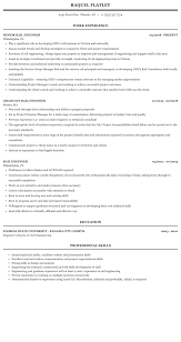 Rail Engineer Resume Sample Mintresume
