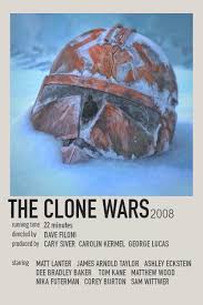 Minimalistic Clone Wars Poster Star Wars Movies Posters Star Wars Poster Movie Posters Minimalist