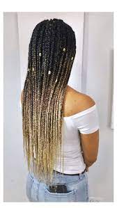 Big Box Braids Triangle Part Ombre Bigboxbraidstrianglepartombre Ombre Bo Box Braids Hairstyles Box Braids Hairstyles For Black Women Braided Hairstyles