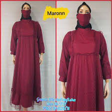 Tile sangat lembut dan kuat. Gamis Kebaya Tile Polkadot Mix Satin Shopee Indonesia