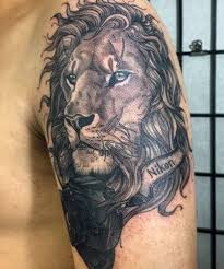 Black And White Lion Tattoo Ideas 51 Best Lion Tattoos For Men Cool Designs Ideas 2019 Guide Mens Lion Tattoo Lion Tattoo Mens Shoulder Tattoo