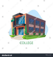 Exterior View Of Modern College Or University Isometric Building Corpus For Academician Education Or National Teaching Cityscape In 2020 College University Isometric