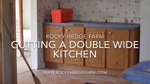 Double wide mobile homes are a popular choice amid homebuyers seeking quality built homes at a great price. Double Wide Mobile Home Kitchen Remodel The Tear Out Process Youtube