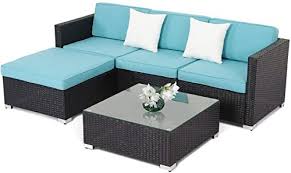 We provide aggregated results from multiple sources and sorted by user interest. Exquisite Glass Top Coffee Table Oakmont Outdoor Patio 5 Piece Sectional Sofa Set All Weather Wicker With Olefin Cushion Grey Sofas Patio Lawn Garden Guardebem Com