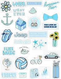 Light Blue Stickers Sticker By Lauren53103 Iphone Case Stickers Tumblr Stickers Aesthetic Stickers