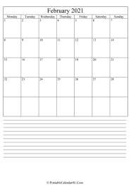 Here's a elegant printable layout from saturday gift for a nice february calendar for 2021. February 2021 Calendar Templates