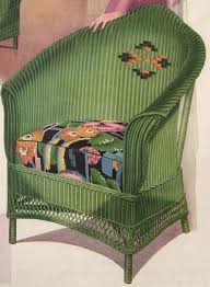 1930 Vintage Advertising Green Wicker Chair Wicker Chair Wicker Vintage Wicker