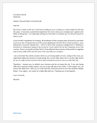 With email subject line you can improve the chances of clicking and reading your mail. Request Letter To Keep The Job Document Hub