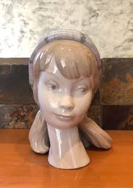 Rare PP140C GIRLS HEAD Rosal/lladro