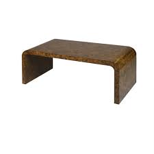 The grain pattern in burl varies in nature, so your piece will be as unique as the tree. Newbury Waterfall Coffee Table In Dark Burl Wood Shop Now