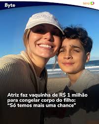 A atriz Clare McCann, de 32 anos, criou uma vaquinha para arrecadar R$ 1  milhão que será destinado a um processo de criogenia para preservar o corpo  do filho de 13 anos,